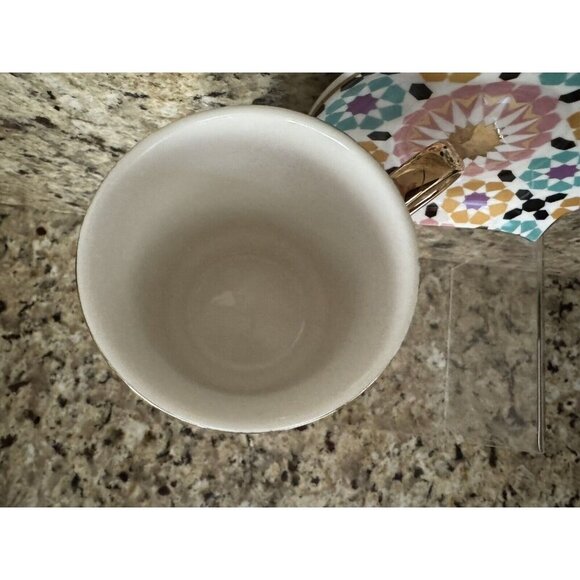 200ml Nazar Evil Eye Ceramic Coffee Cup Hamsa Hand Saucer Dish Mug Drink Tea Cup - Picture 3 of 5